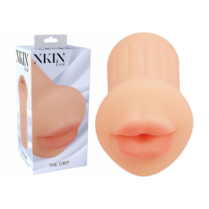 XKIN Raw The Grip - Flesh 12cm Mouth Stroker