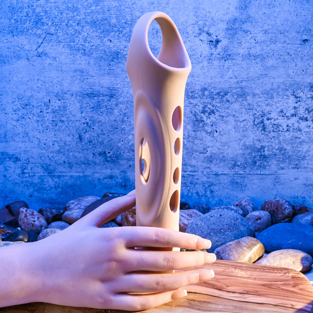 Zero Tolerance BIG BOY EXTENDER Light Flesh Vibrating Penis Extension Sleeve