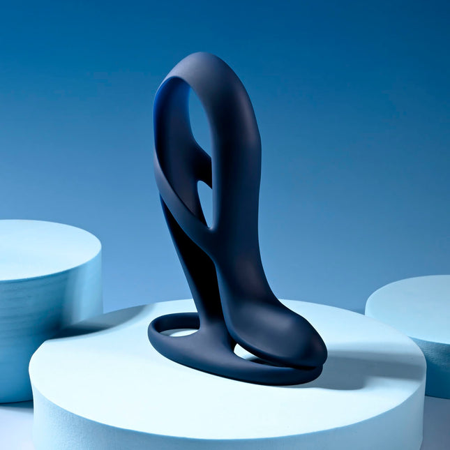 Zero Tolerance BIG TIME - Navy Blue Vibrating Penis Sleeve with Wireless Remote