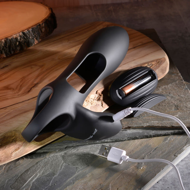 Zero Tolerance NAUTILUS Black Vibrating Penis Extender Sleeve