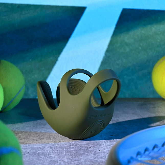 Zero Tolerance NUTTY BUDDY - Olive Green Vibrating Cock & Balls Ring