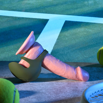 Zero Tolerance NUTTY BUDDY - Olive Green Vibrating Cock & Balls Ring