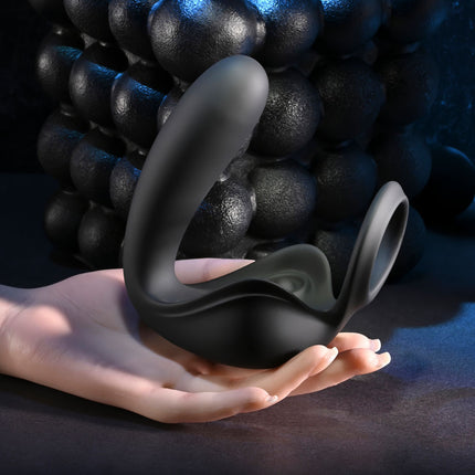 Zero Tolerance BALLIN OUT - Black Prostate Massager with Cock Ring and Wireless Remote