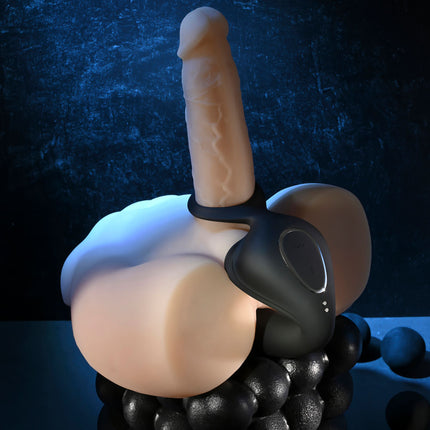 Zero Tolerance BALLIN OUT - Black Prostate Massager with Cock Ring and Wireless Remote