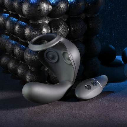 Zero Tolerance BALLIN OUT - Black Prostate Massager with Cock Ring and Wireless Remote