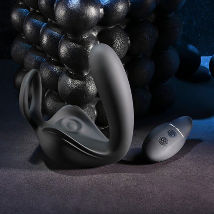 Zero Tolerance BALLIN OUT - Black Prostate Massager with Cock Ring and Wireless Remote