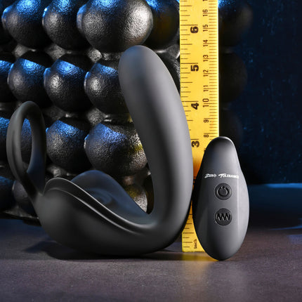 Zero Tolerance BALLIN OUT - Black Prostate Massager with Cock Ring and Wireless Remote