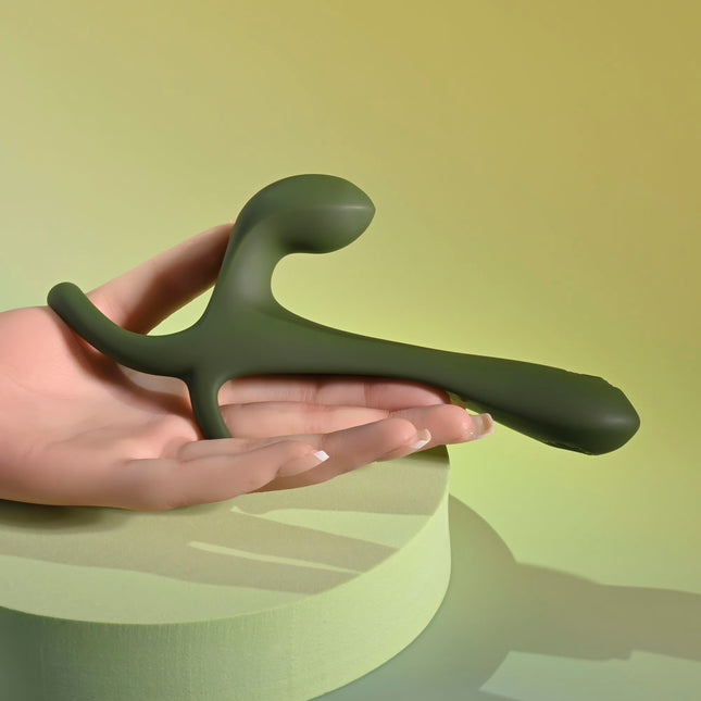 Zero Tolerance STRAP, TAP & GO - Green Vibrating & Tapping Penis Sleeve with Wireless Remote