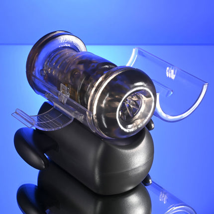 Zero Tolerance HOLD ME TIGHT - Black Vibrating Auto Stroker with Phone Holder