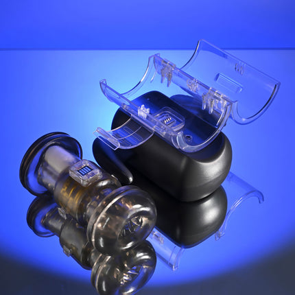 Zero Tolerance HOLD ME TIGHT - Black Vibrating Auto Stroker with Phone Holder