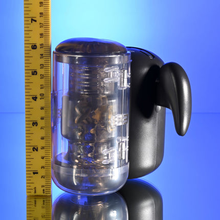 Zero Tolerance HOLD ME TIGHT - Black Vibrating Auto Stroker with Phone Holder