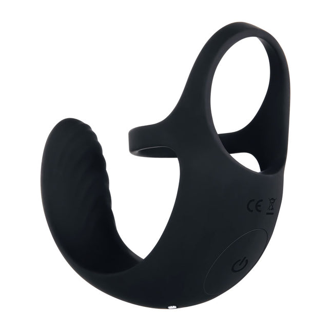 Zero Tolerance Vibrating Ball Cradle Cock Ring Black rear view