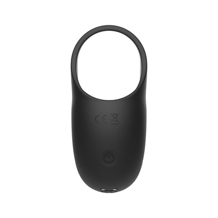 Zero Tolerance Vibrating Ball Cradle Cock Ring Black Standing Tall Rear View