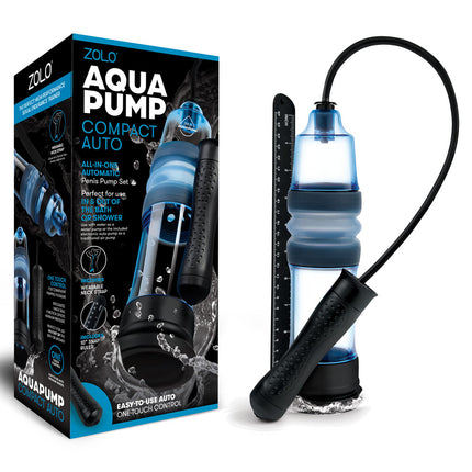 Zolo Aquapump Compact Blue Auto Pro Water Penis Pump
