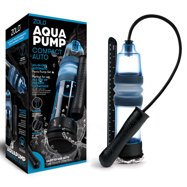 Zolo Aquapump Compact Blue Auto Pro Water Penis Pump