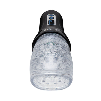 Zolo The Original Gawk Gawk - Clear Vibrating, Rotating & Thrusting Masturbator