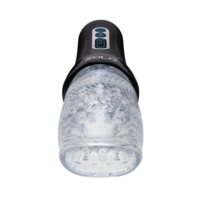 Zolo The Original Gawk Gawk - Clear Vibrating, Rotating & Thrusting Masturbator