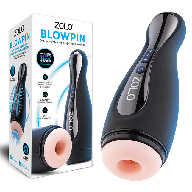 Zolo Blowpin - Flesh Auto Sucking and Vibrating Masturbator