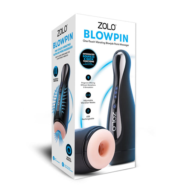 Zolo Blowpin - Flesh Auto Sucking and Vibrating Masturbator